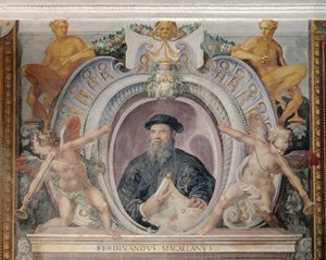 Ferdinand Magellan, in der Sala del Mappamondo