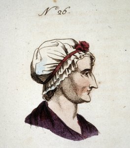 Abbildung Nummer 26, die das Gesicht einer Frau in „Il Lavater portatile: o Sia compendio dell