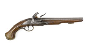 Flintlock .579 Zoll Pistole im Besitz von Colonel Charles Churchill von Italian School