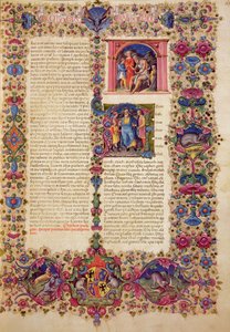 Erstes Buch der Chronik, aus der Borso d