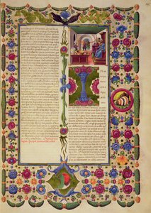 Eröffnungsworte des Buches Exodus, aus der Borso d