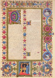 Fol.208r Brief von St. Paul an Timotheus, aus der Borso d