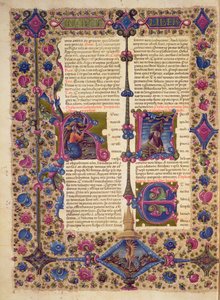 Eröffnung des Buches des Propheten Baruch, aus der Borso d