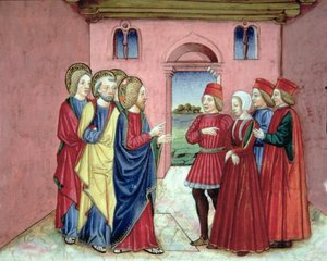 Die Pharisäer bringen Christus eine Ehebrecherin