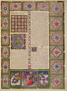 Eröffnung des Buches des Propheten Micha, aus der Borso d