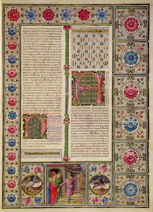 Fol.99r Eröffnung des Buches des Propheten Nahum, aus der Borso d