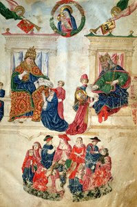 Gründung der Universität Bologna durch Kaiser Theodosius II (408-450) und die Privilegien von Papst Paul II (1417-71)