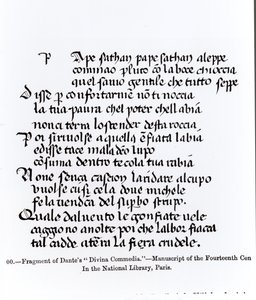Fragment von Dantes 