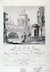 Frontispiz der Partitur von Medea (Szene 3), Oper von Luigi Cherubini
