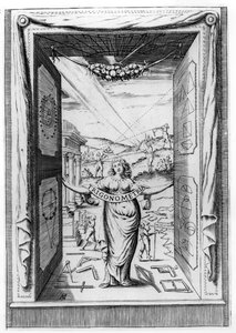 Frontispiz zu Trigonometria von Bonaventura Cavalieri, 1643 von Italian School