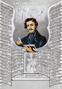 Gaetano Donizetti, italienischer Komponist (1797-1848) von Italian School