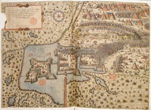 Gesamtansicht der Schlacht von Szigetvar, 1566