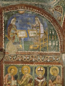 Hippokrates und Galen, Krypta der Kathedrale von Anagni