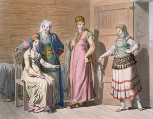 Innenraum mit Tscherkessinnen, ca. 1820er-30er Jahre