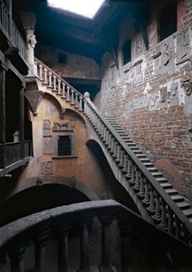 Innenansicht der Burg der Grafen Guidi oder Palazzo Pretorio von Italian School