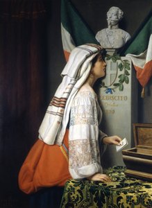 Italienisches Referendum vom Oktober 1870 von Luigi Riva von Italian School