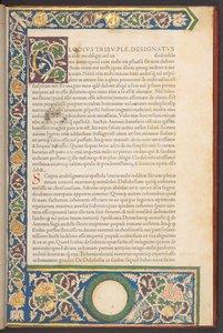 Italienische Renaissance-Schrift, aus Epistolae ad Brutum, von Marcus Tullius Cicero