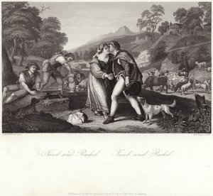 Jakob und Rahel von Italian School