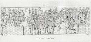 La Colonna Trajana, Trajanssäule von Italian School