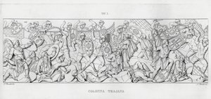 La Colonna Trajana, Trajanssäule von Italian School