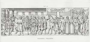 La Colonna Trajana, Trajanssäule von Italian School