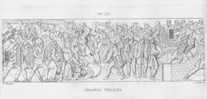 La Colonna Trajana, Trajanssäule von Italian School