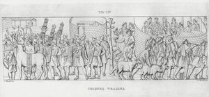 La Colonna Trajana, Trajanssäule von Italian School