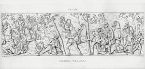 La Colonna Trajana, Trajanssäule von Italian School