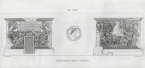 La Colonna Trajana, Trajanssäule (Stich) von Italian School