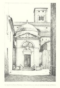 Das Grabmal von Dante in Ravenna, Fassade gebaut 1780, von dem Architekten Morigia aus Ravenna von Italian School