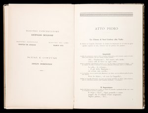 Libretto della Tosca von Giacomo Puccini, Edition Ricordi, Italien von Italian School