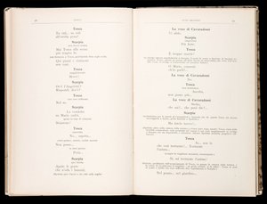 Libretto della Tosca von Giacomo Puccini, Edition Ricordi, Italien