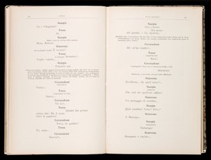 Libretto della Tosca, Edizione Ricordi, Italien
