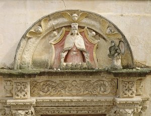 Madonna der Barmherzigkeit (Detail) von Italian School
