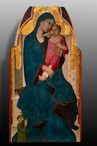 Madonna mit Kind und Stifter, zweite Dekade des 14. Jahrhunderts von Italian School