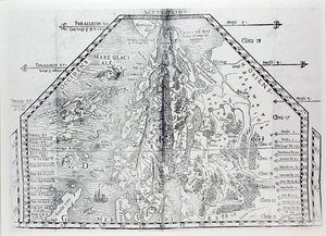 Karte von Skandinavien, aus einem Atlas von Olaus Magnus