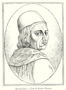 Marcile Ficin, aus dem British Museum (Gravur) von Italian School