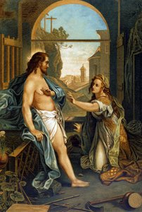 Maria Magdalena assistiert bei der Passion Christi in „Aurea Bibbia classica: storia della rivelazione divina nell