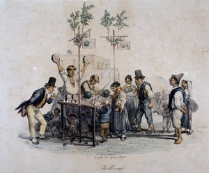 Melonenverkäufer, Italien
