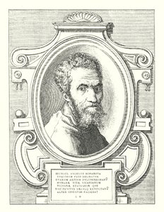 Michael Angelus Bonarota Tuscorum Flos Delibatus Duarum Artium Pulcherrimaru Humanae Vitae Vicariarum Picturae Statuariae Que Suo Penitus Saeculq Extinctaru Alter Inventor Faciebat von Italian School
