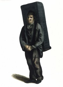 Mailänder Beruf: ein reisender Kohlenhändler (oder Kohlemacher) von Italian School