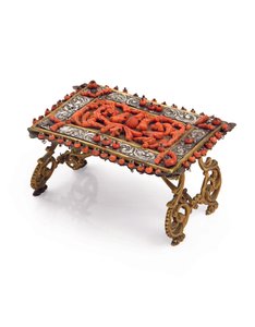 Miniatur-Puppentisch von Italian School