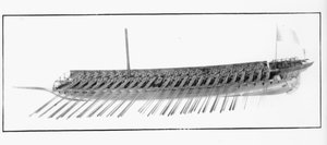 Modell einer venezianischen Trireme von Italian School