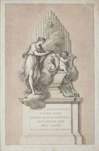 Denkmal für Johann Christian Bach (1735-1782), graviert von Francesco Bartolozzi (1727-1815), 1782 von Italian School