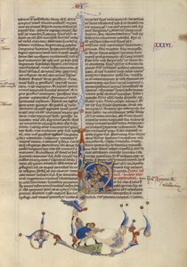 Moses schlägt Wasser aus dem Felsen für die Israeliten, ca. 1250-1262 von Italian School