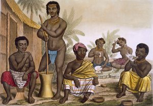 Einheimische des Muchicongo-Stammes, in der Nähe von Luanda, Kongo, Vol II, ca. 1820-30