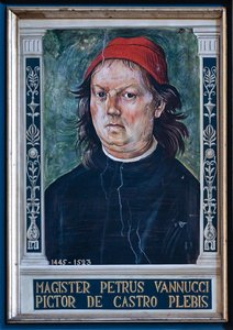 Gemälde, das Pietro di Cristoforo Vannucci darstellt, bekannt als Perugino