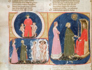 Gespräch mit Justinian, aus der Göttlichen Komödie von Dante Alighieri