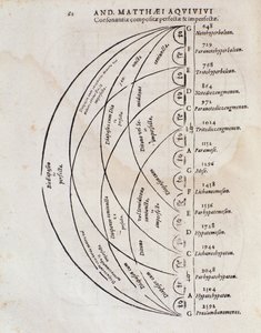 Perfekte Konsonanztabelle aus Principi omnibus belli von Andreae Matthaei Aquiviv