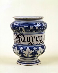 Apothekervase: Albarella. Museum für Wissenschaft und Technologie, Mailand von Italian School